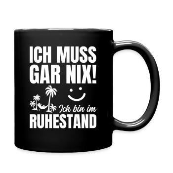 Retiree Gift Man Woman Retirement Funny - Full Colour Mug - black - Right