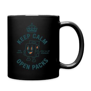 Keep Calm Open Packs Sammelkarten-Packlife - Tasse einfarbig - Schwarz - Rechts