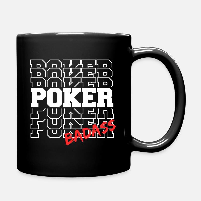 Poker Badass BLC - Full Colour Mug - black