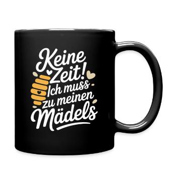 Bee No Time Girls apicultrice qui dit abeilles mellifères - Mug uni - noir - Droite