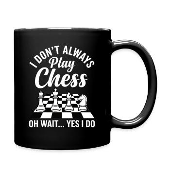Chess Gift Funny for Players Strategy - Full Colour Mug - black - Right