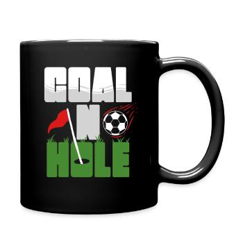 Footgolf Soccer Golf Goal In Hole - Full Colour Mug - black - Right