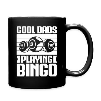 Bingo Player Cool Dads Playing Bingo - Full Colour Mug - black - Right