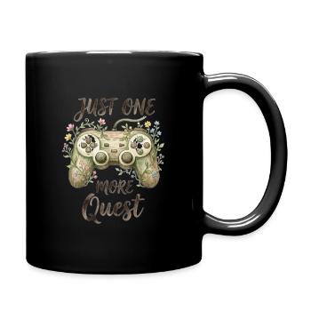 Just One More Quest Botanical Controller - Full Colour Mug - black - Right