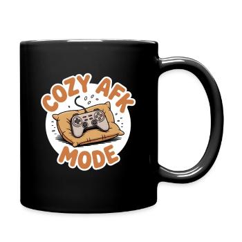 Kuschelmodus | Gamer Couch Zocken - Tasse einfarbig - Schwarz - Rechts