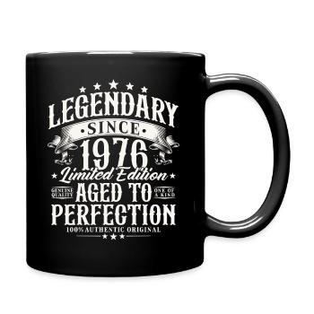 Legendary Since 1976 Vintage Birthday Gift - Full Colour Mug - black - Right