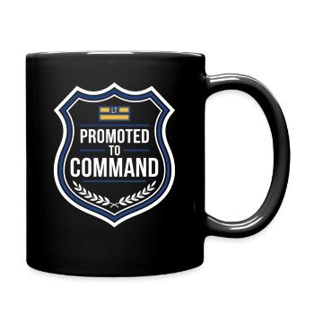 Polizeileutnant Polizeileutnant Dienstgrad Lt - Tasse einfarbig - Schwarz - Rechts