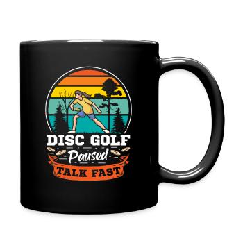 Disc Golf Gifts Disc Golf - Full Colour Mug - black - Right