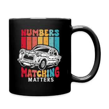 Les numéros de restauration automobile correspondent sont importants - Mug uni - noir - Droite