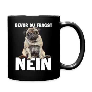 Un carlin mignon pour les fans de carlins et le détenteur de puggles - Mug uni - noir - Droite