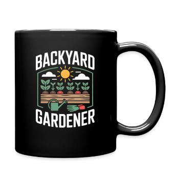 Backyard Gardener Garden Gardener - Full Colour Mug - black - Right