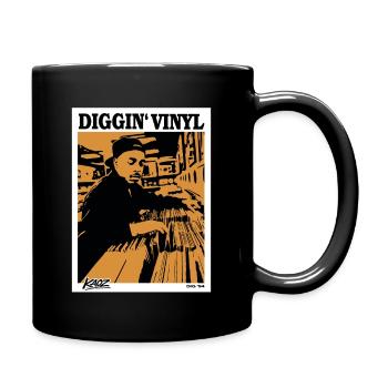 Vinyl Schallplatten Poster 94 - Tasse einfarbig - Schwarz - Rechts