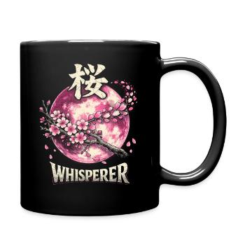 Cherry Blossom Sakura Cherry Blossom - Full Colour Mug - black - Right
