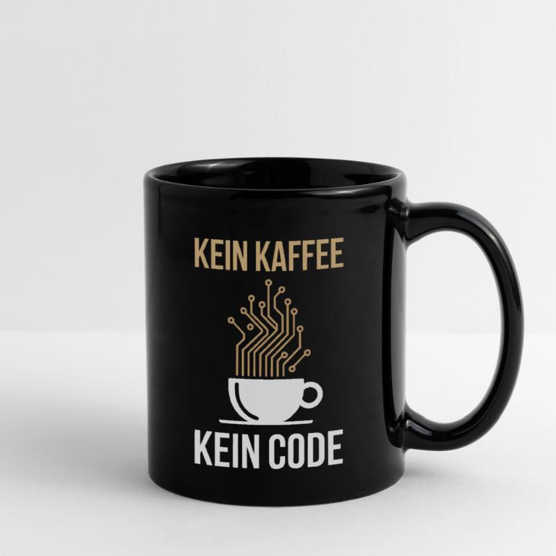 Kein Kaffee Kein Code Programmierer Informatiker Tasse einfarbig
