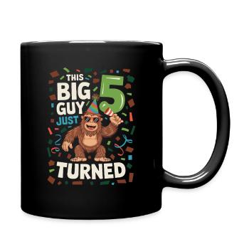 This Big Guy Just Turned 5 Funny Gorilla 5 - Full Colour Mug - black - Right