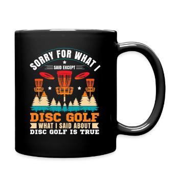 Disc Golf Gifts Disc Golf - Full Colour Mug - black - Right