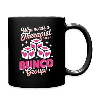 Bunco Sayings Dice Game Funny Bunco Gift - Full Colour Mug - black - Right
