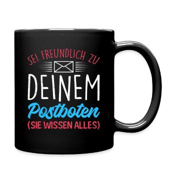 Postman BE KIND TO YOUR POSTMAN - Full Colour Mug - black - Right