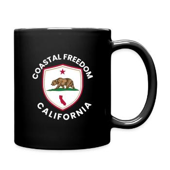 Coastal Freedom California - Full Colour Mug - black - Right