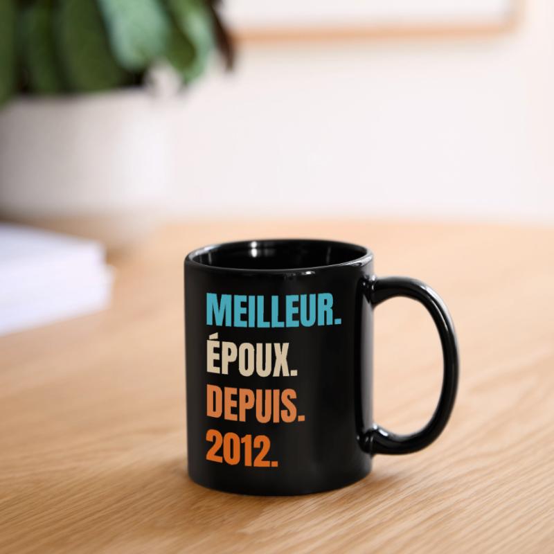 Bester Ehemann seit 2012 Geschenk-Ehemann Tasse einfarbig