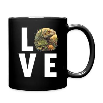 Lézard des lézards - Mug uni - noir - Droite