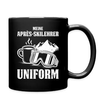 Skiing MY APRÈS SKI INSTRUCTOR UNIFORM FUNNY - Full Colour Mug - black - Right