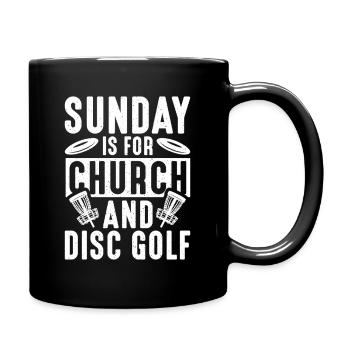 Disc Golf Gifts Disc Golf - Full Colour Mug - black - Right
