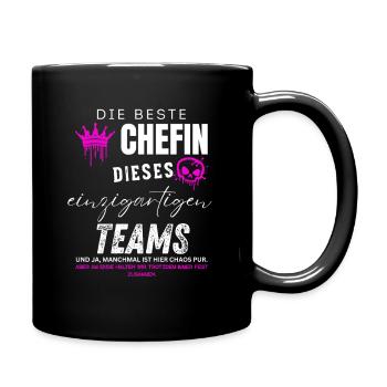 beste Chefin einzigartiges Team Chefin geschenke - Mug uni - noir - Droite