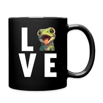 Lézard des lézards - Mug uni - noir - Droite