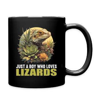 Lézard des lézards - Mug uni - noir - Droite
