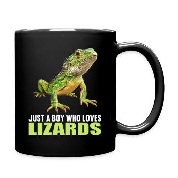 Lézard des lézards - Mug uni - noir - Droite