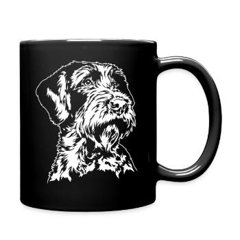 Korthals griffon Chiens portrait Chiens Chiens de chasse Wilsigns - Mug uni - noir - Droite