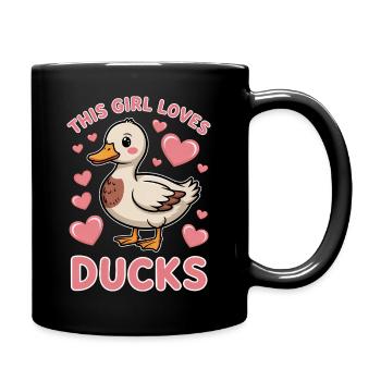 Dictions de canard Canard Cadeau drôle de canard pour tous - Mug uni - noir - Droite