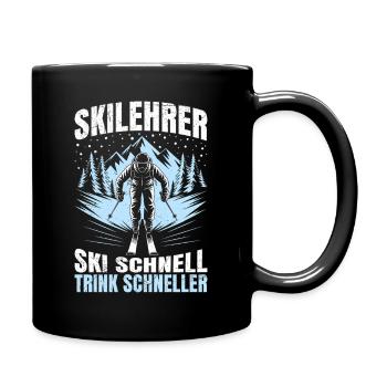 Après SKI INSTRUCTOR SKI FAST DRINK FASTER FUN - Full Colour Mug - black - Right