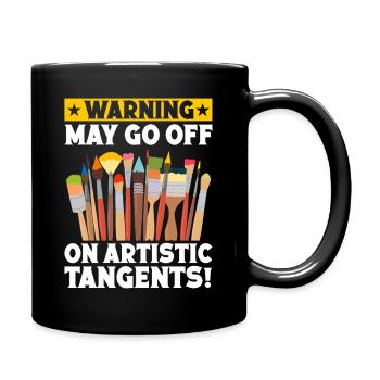 Peintre d’art drôle, Tang Touches Don - Mug uni - noir - Droite