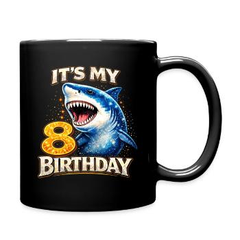 Its My 8 Birthday Hai Birthday Child - Full Colour Mug - black - Right