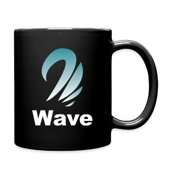 Conception du logo en dégradé d’onde - Mug uni - noir - Droite