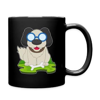 Os de chien - Mug uni - noir - Droite