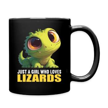 Lézard des lézards - Mug uni - noir - Droite