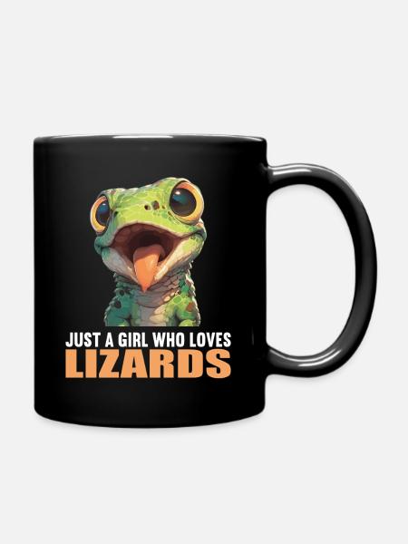 Eidechsen Eidechse - Tasse einfarbig - Schwarz