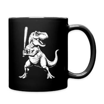 Joueur de baseball Joueur de baseball Dinosaure Joueur de baseball - Mug uni - noir - Droite