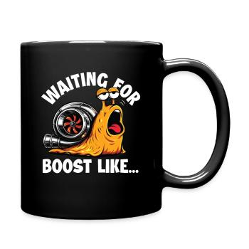 Waiting For Boost Like Turbo JDM - Full Colour Mug - black - Right