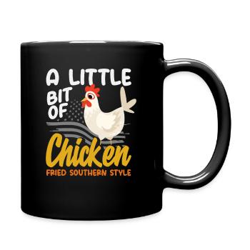 Chicken Fried Southern Style Country - Full Colour Mug - black - Right