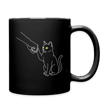 Chemise pour chats pour les amoureux des chats - Mug uni - noir - Droite