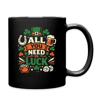 Tout ce dont vous avez besoin, c’est de la chance – La Saint-Patrick - Mug uni - noir - Droite