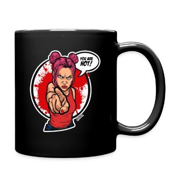 Pointing Power Diva - Full Colour Mug - black - Right