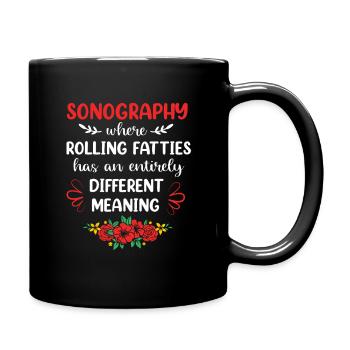 ultrasound - Full Colour Mug - black - Right