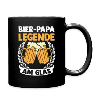 Bière, fête des pères, papa, papa - Mug uni - noir - Droite