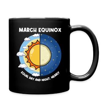 March Equinox Equal Day And Night - Full Colour Mug - black - Right