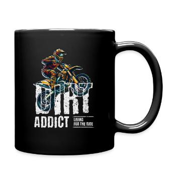 Graphique de la manège MotoX Addict - Mug uni - noir - Droite